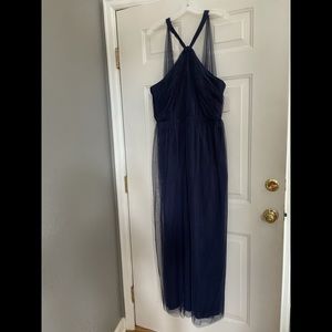 Chiffon Marine Blue Dress